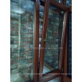 Foshan Woodwin Larch Wood Wooden Window with Double Tempered Glass